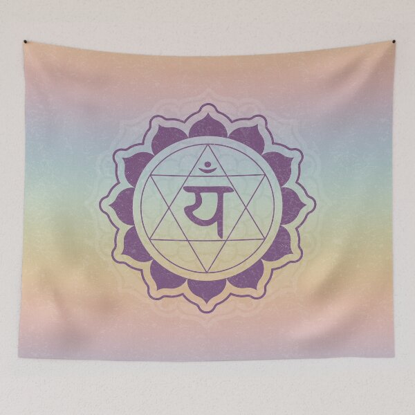Item preview, Heart Chakra Mandala - Rainbow Sorbet + Plum designed and sold by Irene Estelle.