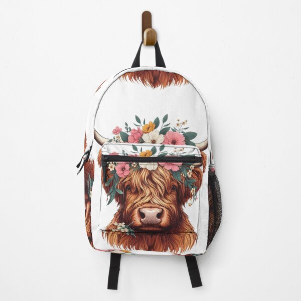 Item preview, Cute Baby Cow Highland Beautiful Flowers On Head designed and sold by HEERYAK.