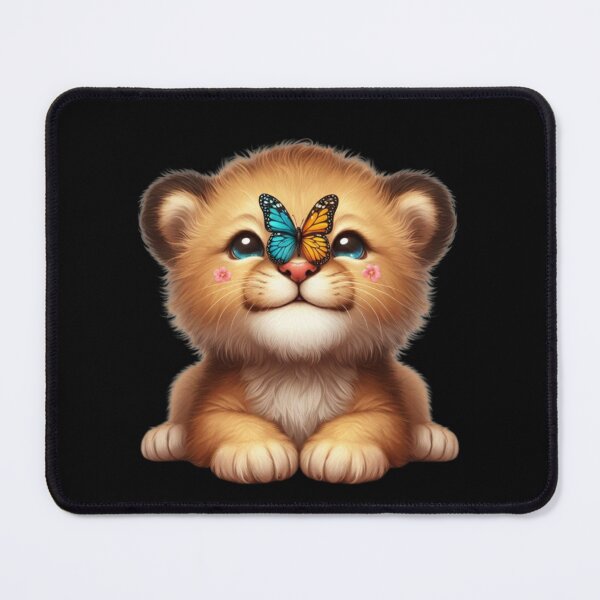 Item preview, Lion cub play with a Nice butterfly - cute animals for kids designed and sold by NovaMode.
