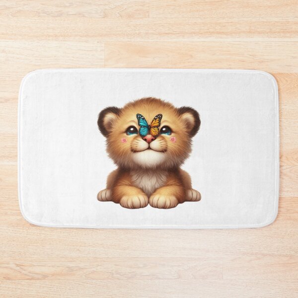 Item preview, Lion cub play with a Nice butterfly - cute animals for kids designed and sold by NovaMode.