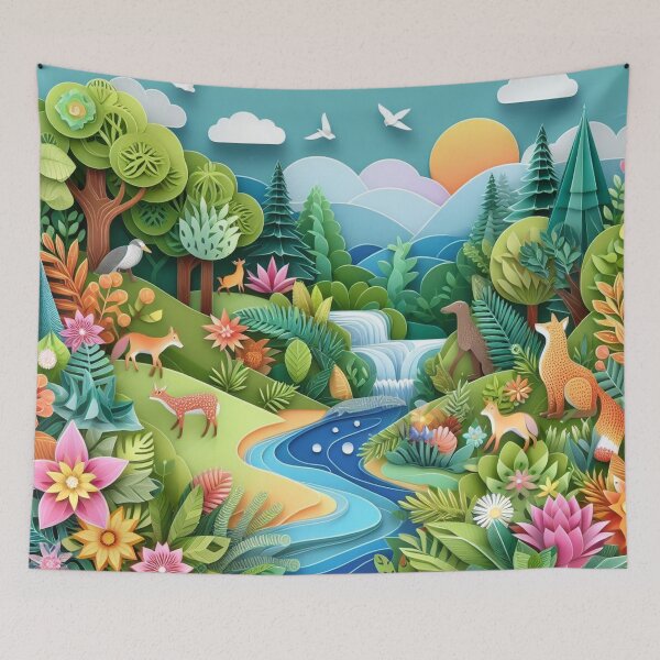 Item preview, Fox and Waterfall designed and sold by tilmizart.