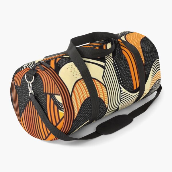 Aperçu de l'œuvre Design Ondulations abstraites rétro orange et gris créée et vendue par Blessinger77.