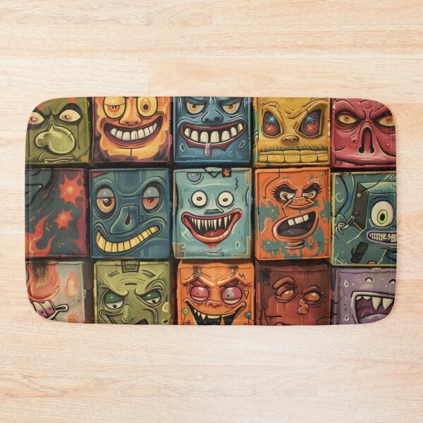 Item preview, Abstract Faces Collage: Vintage Retro Graffiti designed and sold by Fantasy Masterpiece.