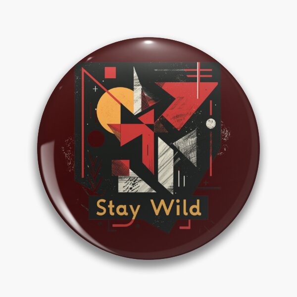 Item preview, Interlocking Shapes: Contemporary 'Stay Wild designed and sold by Ace Apparel  Attire.