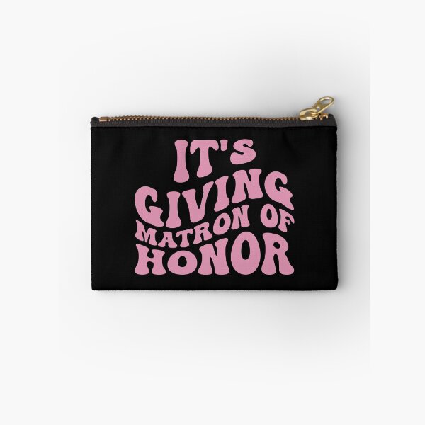 Item preview, It's Giving Matron of Honor in Wavy Groovy Pink designed and sold by My Sweet Engagement.