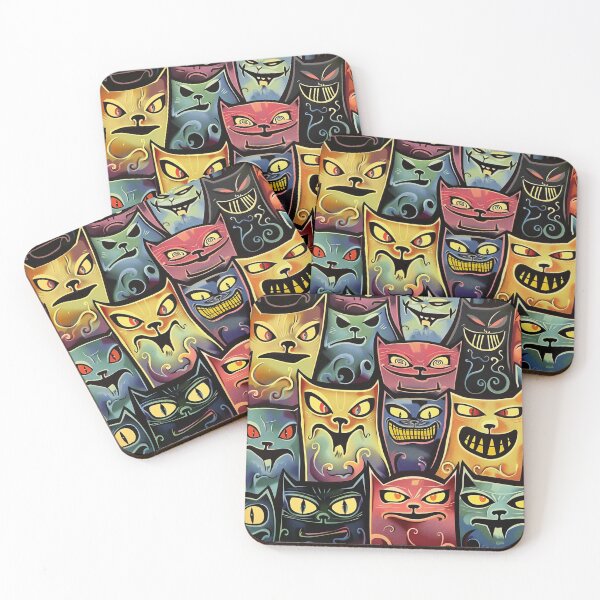 Item preview, Street Cats: Evil Cat Gang Abstract Graffiti designed and sold by Fantasy Masterpiece.