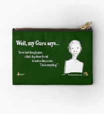 As we hurl through space a black dog chases his tail.... Studio Pouch