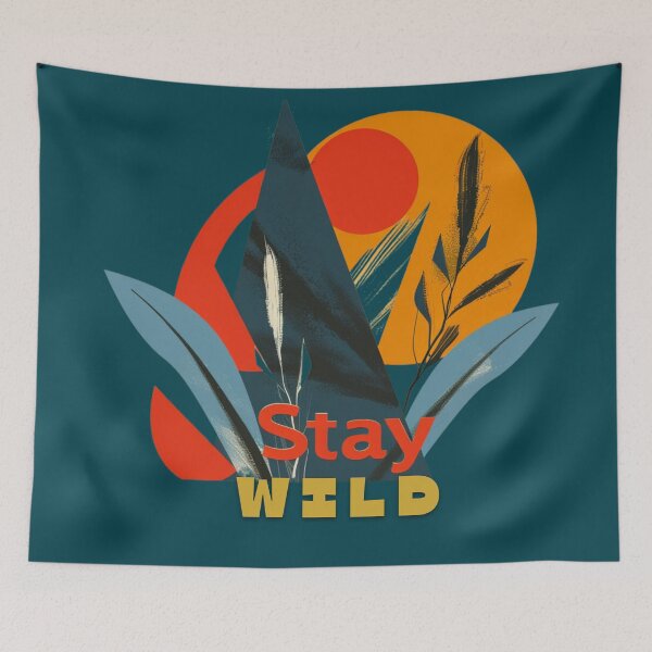 Item preview, Geometry Unleashed: Expressing 'Stay Wild designed and sold by Ace Apparel  Attire.