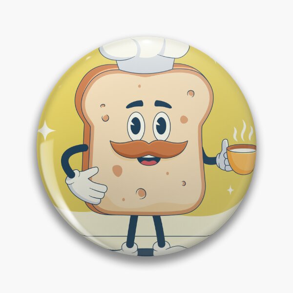Item preview, "Toasty Delight: Hand-Drawn Toast Cartoon Illustration designed and sold by hjian8219.