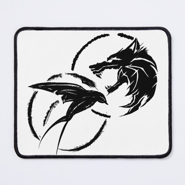 Item preview, Black wolf and bird designed and sold by ArtxBK.