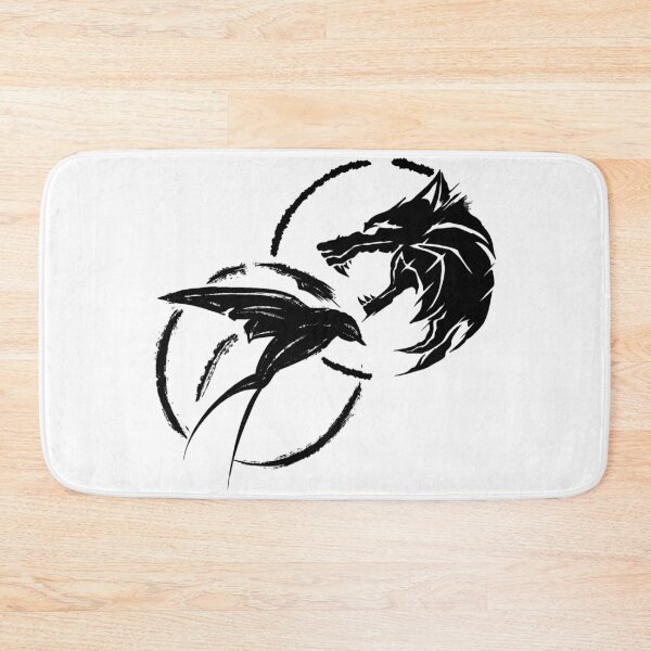 Item preview, Black wolf and bird designed and sold by ArtxBK.