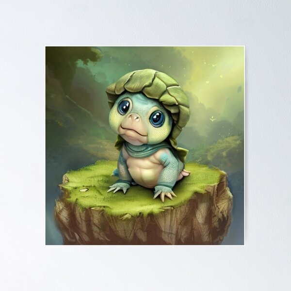 Item preview, Adorable baby turtle fantasy designed and sold by Astralia.
