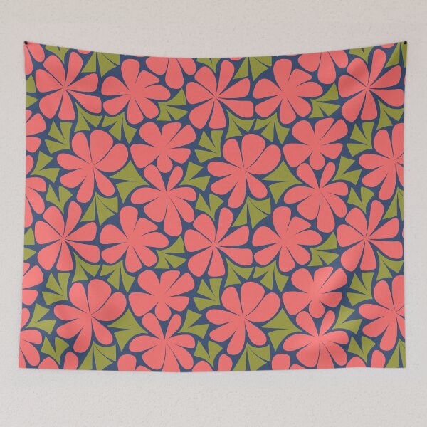 Item preview, funky flowers designed and sold by Sara Frane.