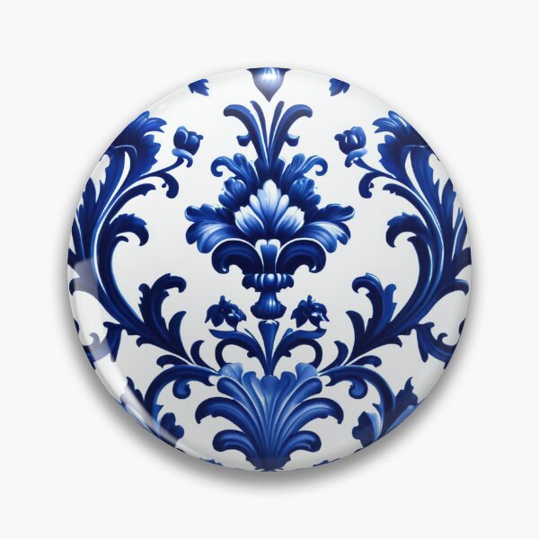 Item preview, Abstract Delfts Blue Dutch Porcelain Pattern designed and sold by TheArtOfPat.