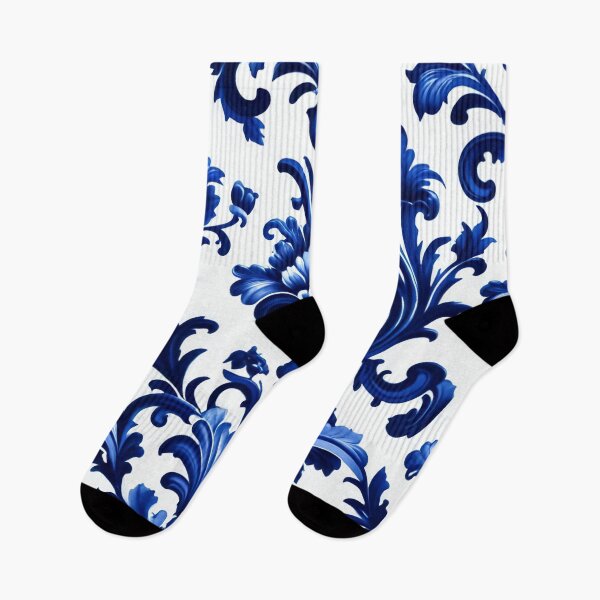 Item preview, Abstract Delfts Blue Dutch Porcelain Pattern designed and sold by TheArtOfPat.