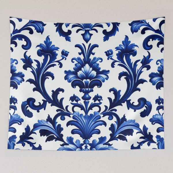 Item preview, Abstract Delfts Blue Dutch Porcelain Pattern designed and sold by TheArtOfPat.