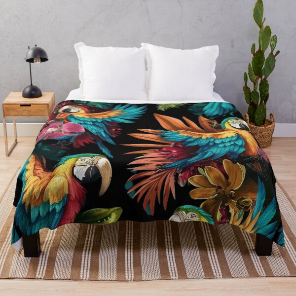 Item preview, Macaw parrots bird art designed and sold by DunuStore.