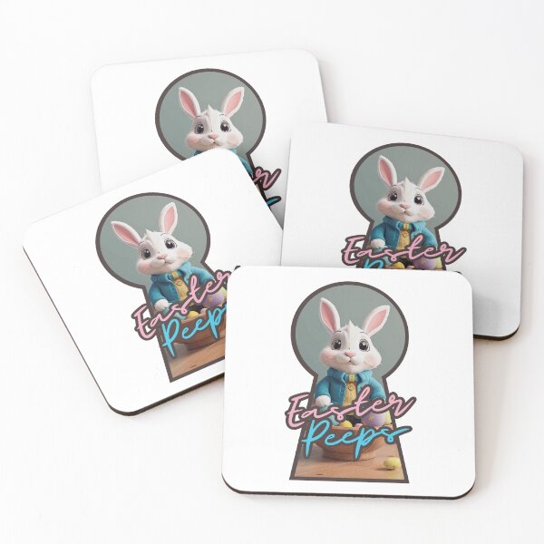 Item preview, Easter Peeps: Bunny in Keyhole, A Playful Surprise designed and sold by RvinJo8.