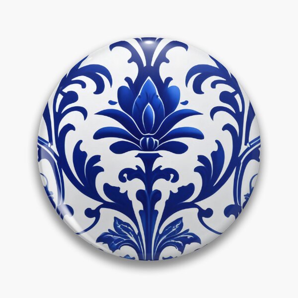 Item preview, Abstract Delfts Blue Dutch Porcelain Pattern designed and sold by TheArtOfPat.