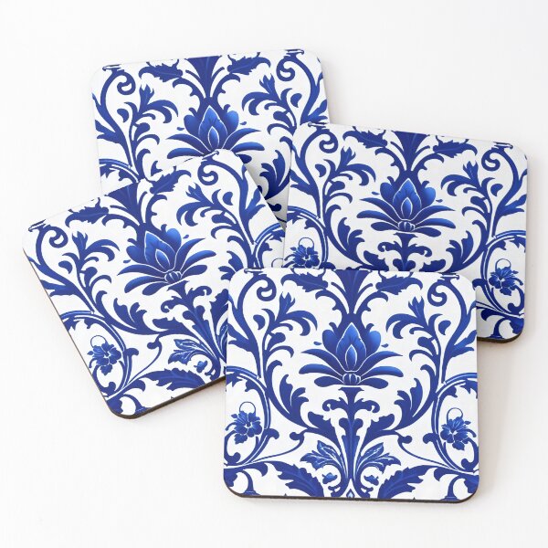 Item preview, Abstract Delfts Blue Dutch Porcelain Pattern designed and sold by TheArtOfPat.