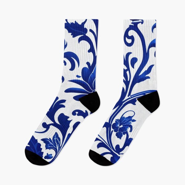 Item preview, Abstract Delfts Blue Dutch Porcelain Pattern designed and sold by TheArtOfPat.