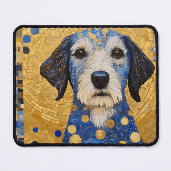 Item preview, Gustav Klimt Dog with Blue and Gold Costume designed and sold by Vicky Brago-Mitchell®.