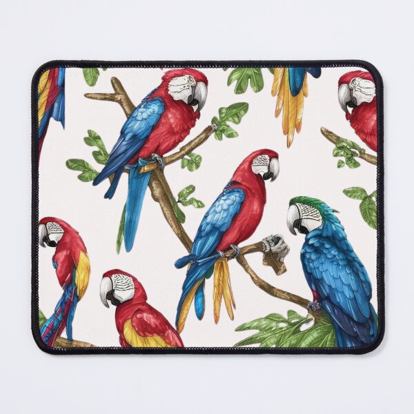 Item preview, macaw parrot bird pattern art designed and sold by DunuStore.