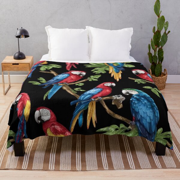 Item preview, macaw parrot bird pattern art designed and sold by DunuStore.