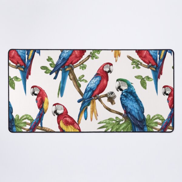 Item preview, macaw parrot bird pattern art designed and sold by DunuStore.