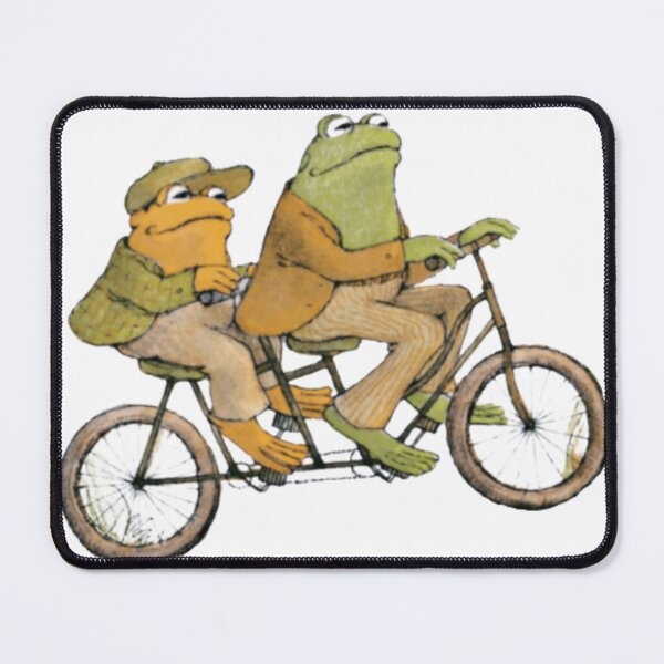 Item preview, frog and toad ride a bike designed and sold by bicycle.into.traffic.