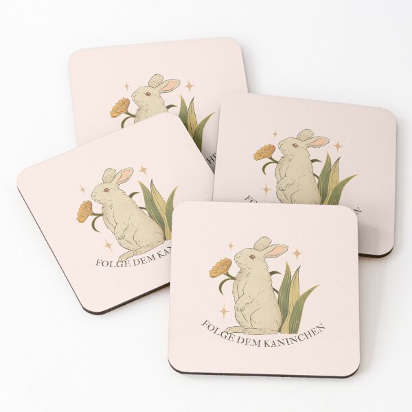 Item preview, Folge dem KANINCHEN | Pastel Pink Background designed and sold by RM-Journey.