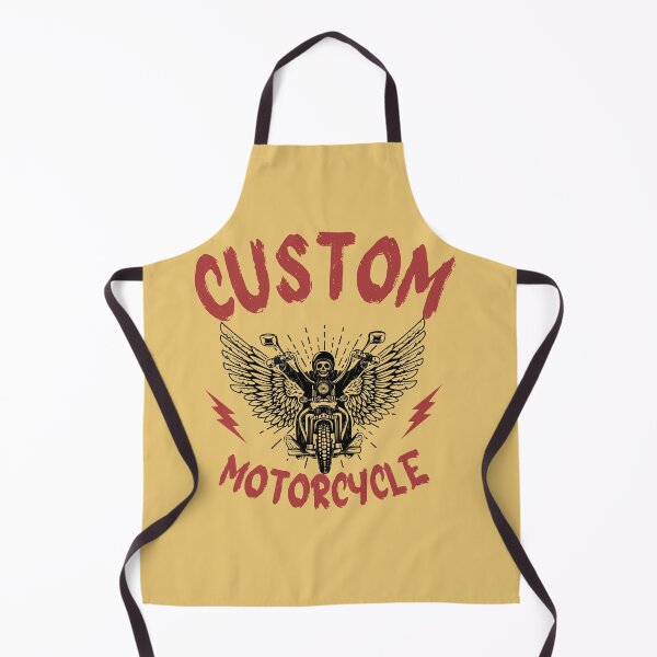 Item preview, Custom Motorcycle | Motorcycle Illustration | Yellow Background designed and sold by RM-Journey.