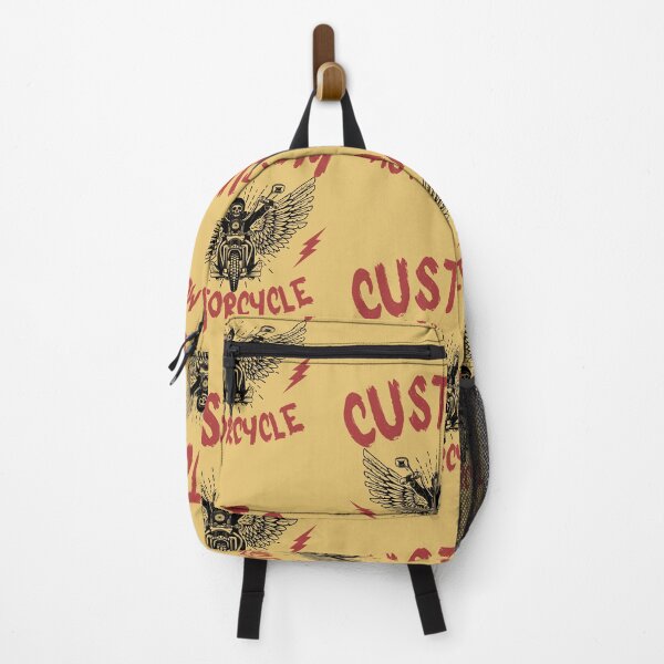Item preview, Custom Motorcycle | Motorcycle Illustration | Yellow Background designed and sold by RM-Journey.