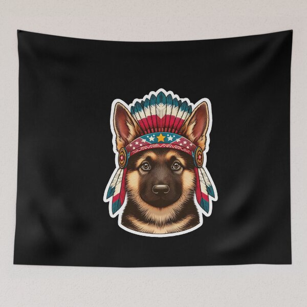 Item preview, German Shepherd puppy Indian designed and sold by ThisDress.