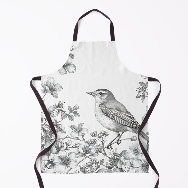 Item preview, Black and White Bird Pencil Drawing designed and sold by Pencil-Art.