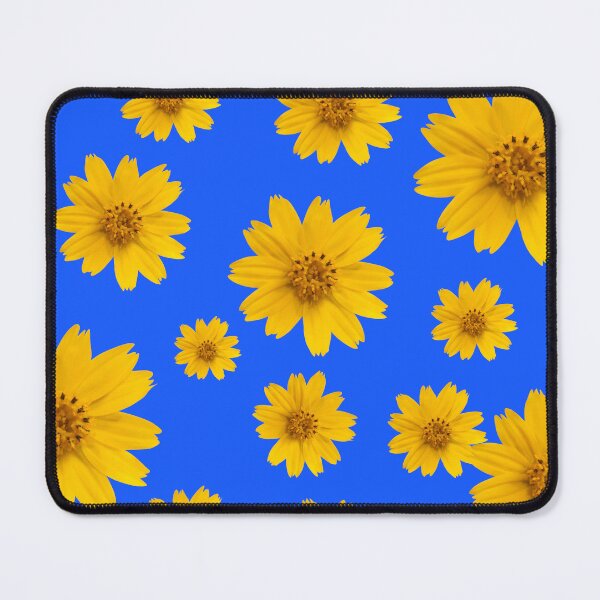Item preview, Flower Pattern In Blue background designed and sold by Funwaytrend.