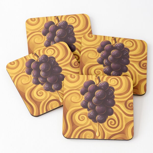 Item preview, Purple Grapes with Golden Energy Flow designed and sold by unimuse.