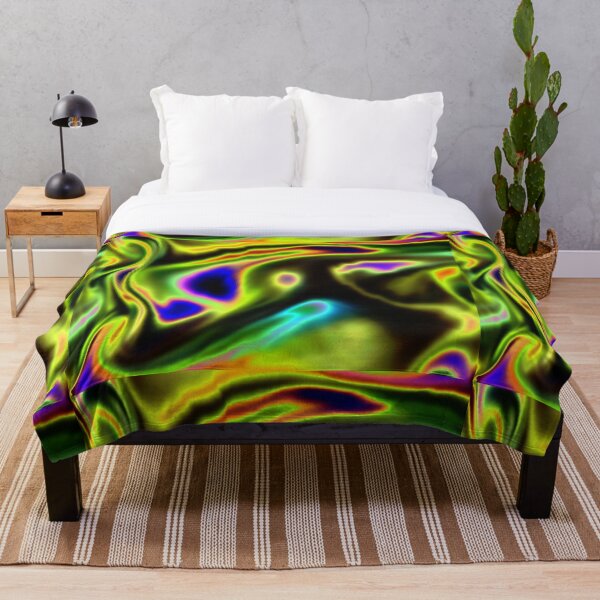 Item preview, Abstract psychedelic neon multi coloured  swirls. Smoke effects. designed and sold by TJ-Allen.
