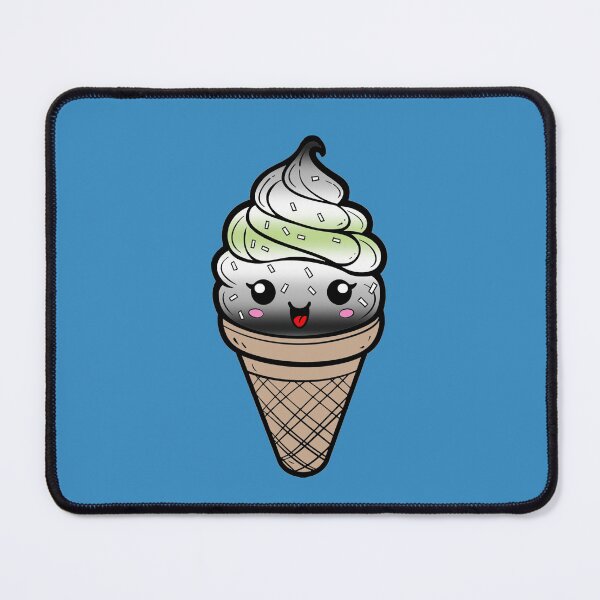 Item preview, Sweet Agender Pride Flag Ice Cream, Subtle Agender Kawaii Ice Cream Cone Design designed and sold by Travelslightly.