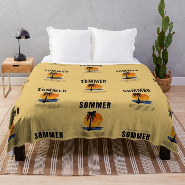 Item preview, Hey! Genieße deinen Sommer | Beach Illustration | Yellow Background designed and sold by RM-Journey.
