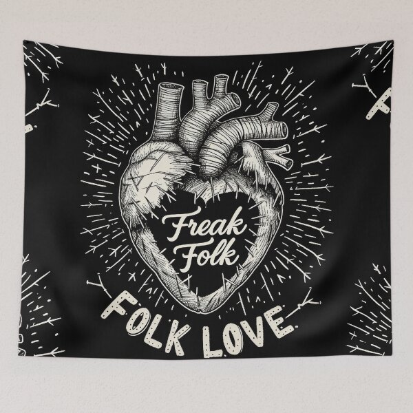 Item preview, Freak Folk Love: Gothic Artistry with a Vintage Music Twist designed and sold by Piotrek0001.