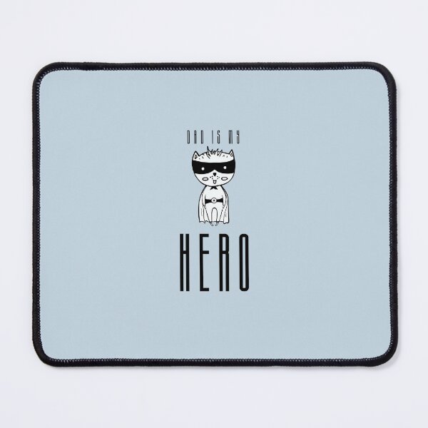 Item preview, Dad is My Hero | Pastel Blue Background designed and sold by RM-Journey.