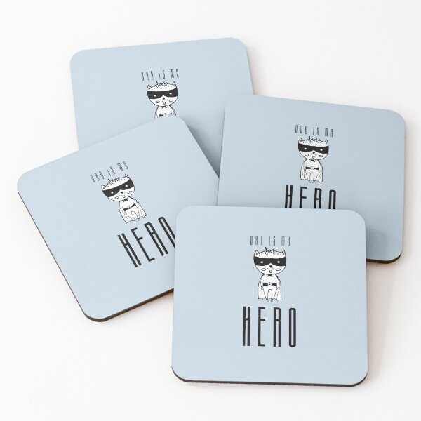 Item preview, Dad is My Hero | Pastel Blue Background designed and sold by RM-Journey.