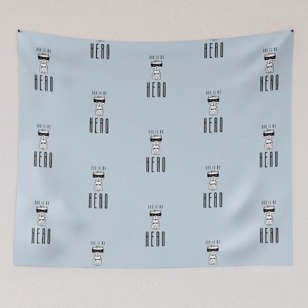 Item preview, Dad is My Hero | Pastel Blue Background designed and sold by RM-Journey.