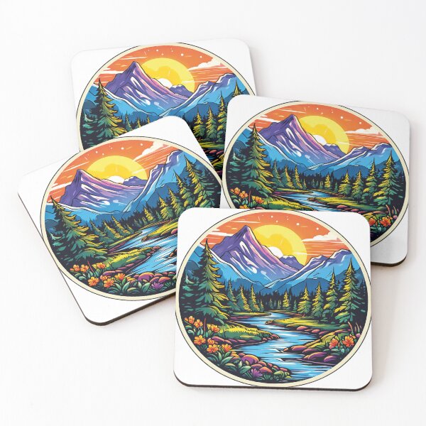 Item preview, Flowing water, high mountains: a work of art of nature designed and sold by Ink-Kreativ.