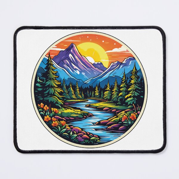 Item preview, Flowing water, high mountains: a work of art of nature designed and sold by Ink-Kreativ.