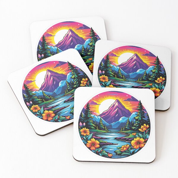 Item preview, Colorful mountains: a feast for the eyes designed and sold by Ink-Kreativ.