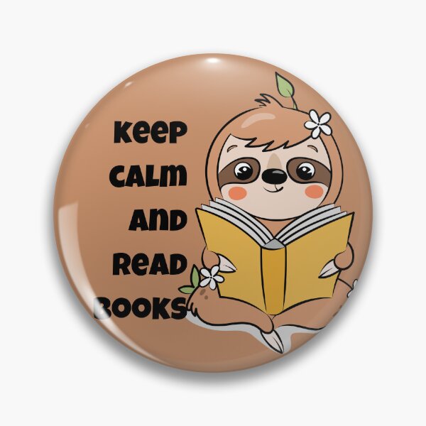 Item preview, Keep calm and read books | sloth reader designed and sold by Mimi Y..