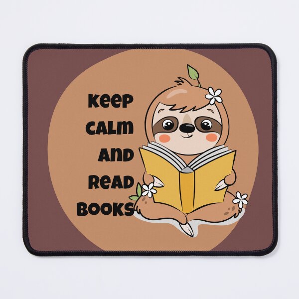 Item preview, Keep calm and read books | sloth reader designed and sold by Mimi Y..