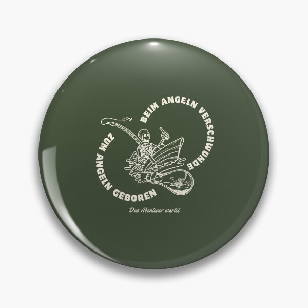 Item preview, Beim Angeln verschwunden - Zum Angeln geboren - Das Abenteuer wartet | Green Background designed and sold by RM-Journey.